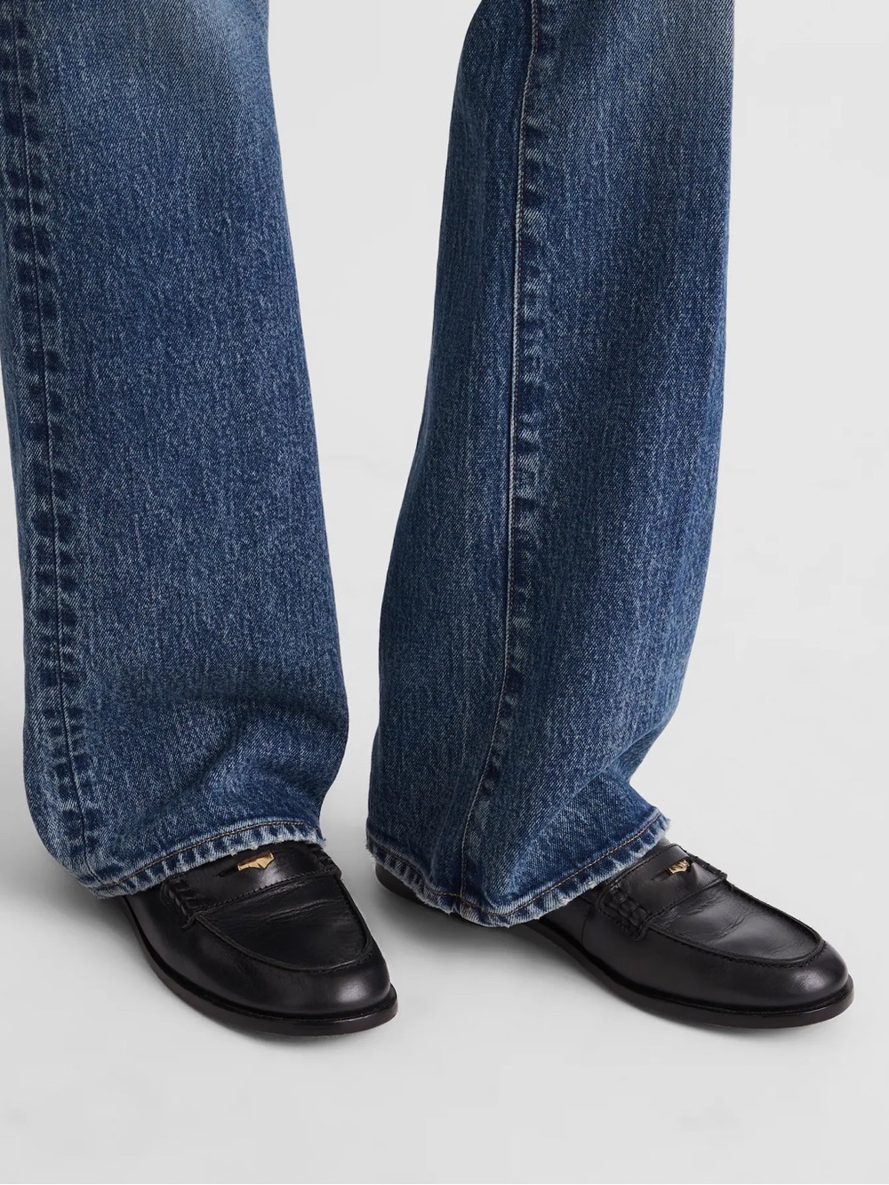 Madewell - The Grayson Black Leather Penny Loafers